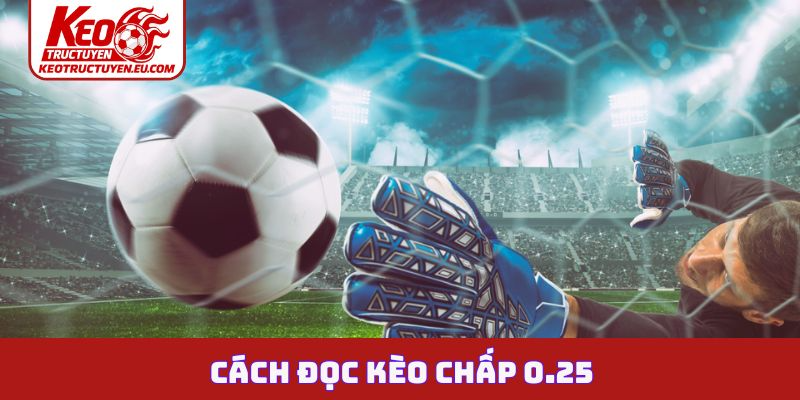 Cách đọc kèo chấp 0.25