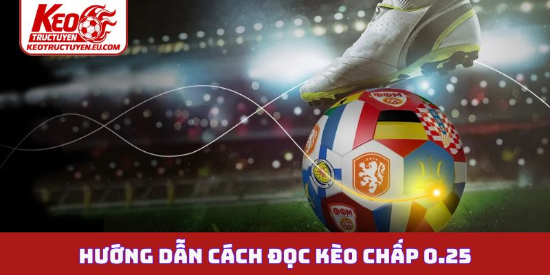 Hướng dẫn cách đọc kèo chấp 0.25