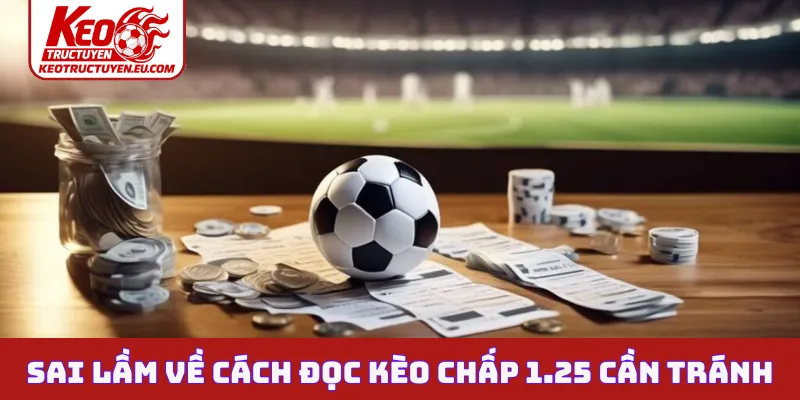 Sai lầm về cách đọc kèo chấp 1.25 cần tránh